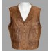 The Cowboys John Wayne (Wil Andersen) Brown Leather Vest